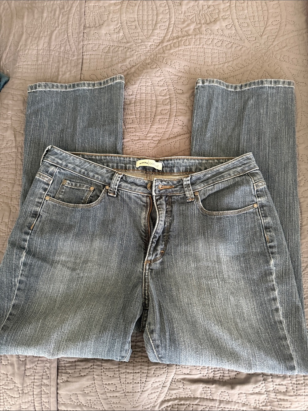 Classic Light Wash Boot Cut Jeans